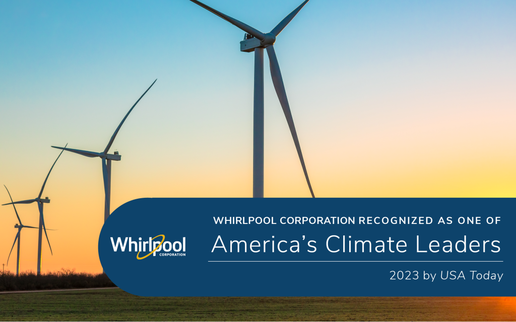 Recognized by US Today as One of America’s Climate Leaders Whirlpool Pro